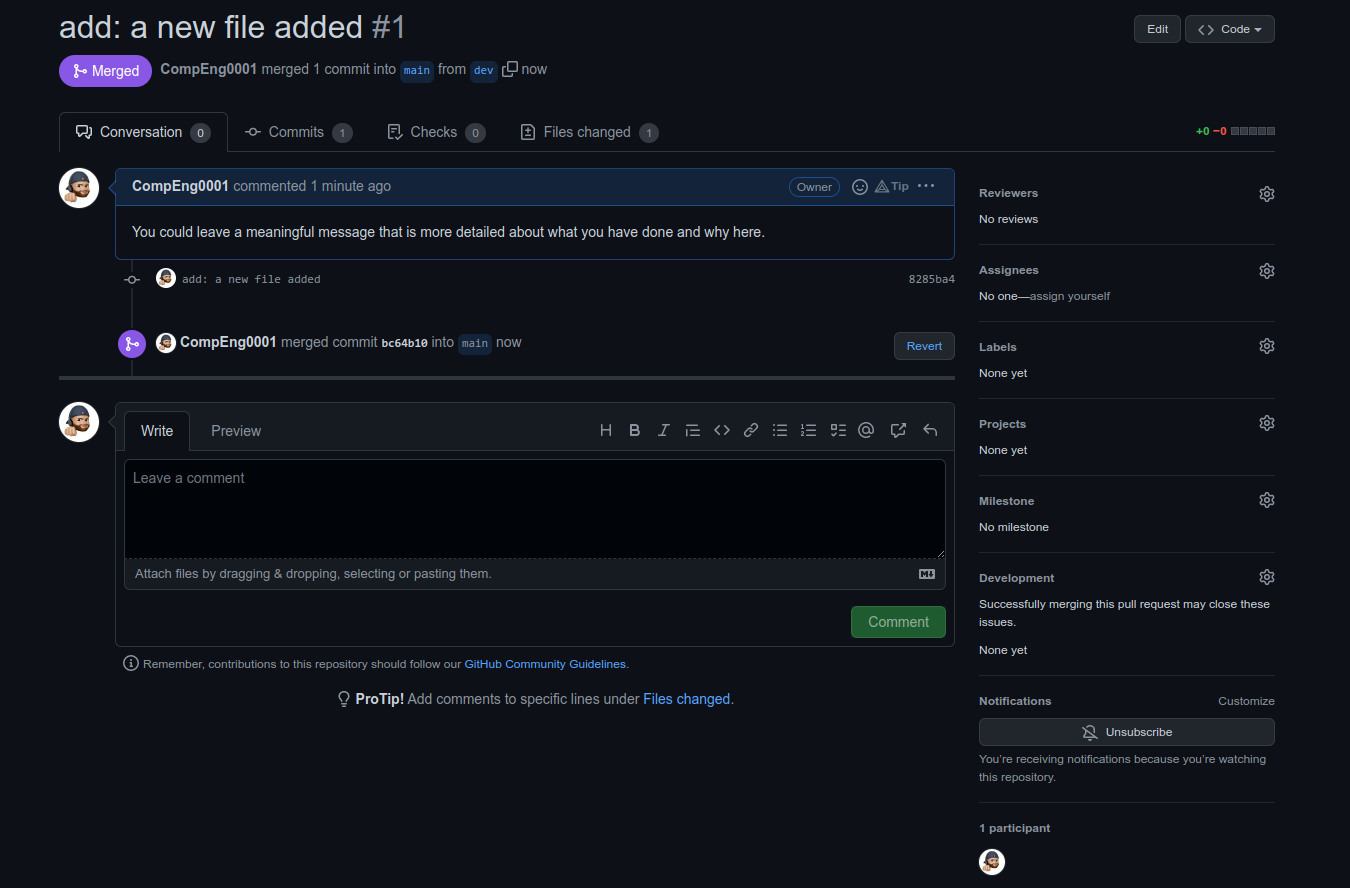 My First Repository - CMS - PDW: Git and GitHub